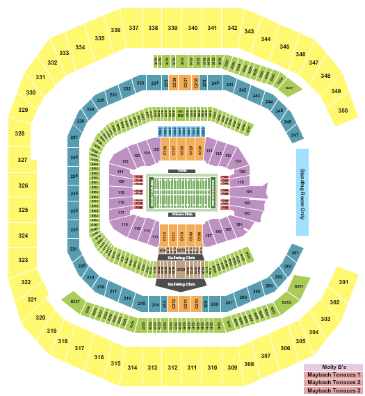 Mercedes-Benz Stadium Peach Bowl Seating Chart